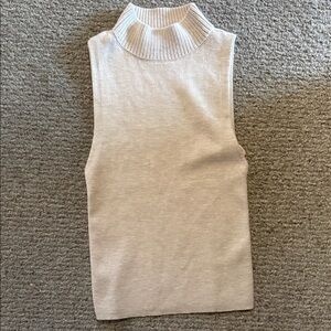 Alice and Olivia Cream Turtleneck Top